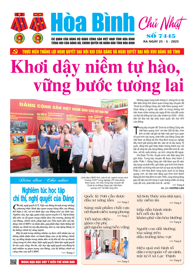 Báo Hòa Bình Chủ Nhật số 7445