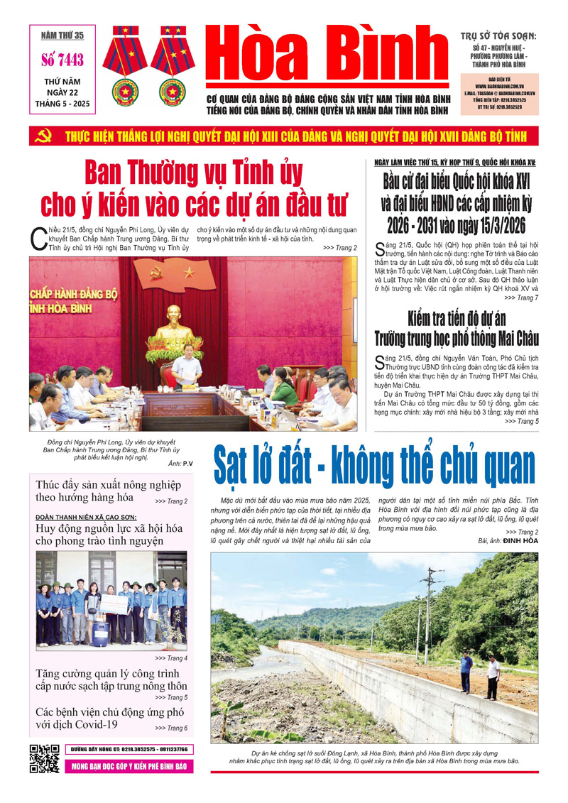 Báo Hòa Bình số 7443