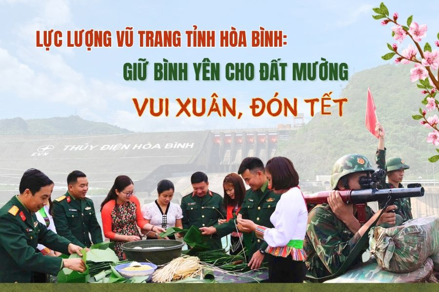 Lực lượng vũ trang tỉnh Hòa Bình: Giữ bình yên cho đất Mường vui Xuân, đón Tết