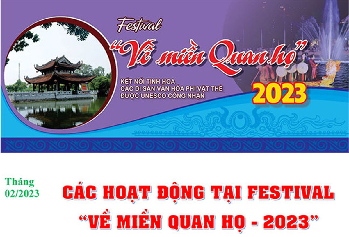 Festival “Về miền Quan họ -2023”- Kết nối tinh hoa các di sản văn hóa phi vật thể