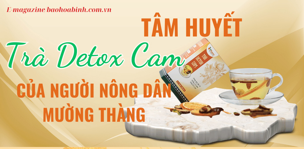 Tâm huyết Trà Detox Cam của người nông dân Mường Thàng