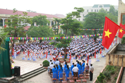 Trường tiểu học sông Đà được quan tâm đầu tư về cơ sở vật chất khang trang, sạch đẹp