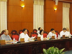 Các đại biểu tại phiên họp của Ủy ban Thường vụ Quốc hội.
