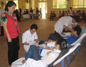 Thành phố Hòa Bình luôn là đơn vị dẫn đầu toàn tỉnh về công tác hiến máu tình nguyện.