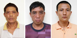 3 đối tượng mới bị bắt giữ: Dương Văn Thuật, Triệu Văn Cường và Trần Đăng Đạt.