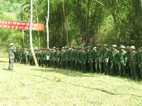 Ban CHQS huyện Mai Châu tổ chức diễn tập khu vực phòng thủ