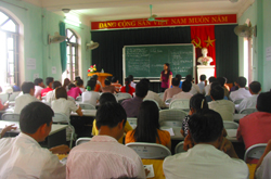 Phương pháp giảng dạy lấy học viên làm trung tâm được vận dụng tại khóa tập huấn