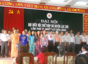 Ban chấp hành Hội Chữ thập đỏ huyện Lạc Sơn khoá IV ra mắt.
