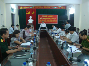 Hội nghị kiểm điểm tự phê bình và phê bình các đồng chí Ủy viên BTV Huyện ủy Lạc Sơn.