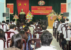 Đồng chí Nguyễn Văn Quang, Phó Bí thư TT Tỉnh ủy – Chủ tịch HĐND tỉnh phát biểu chỉ đạo hội nghị.