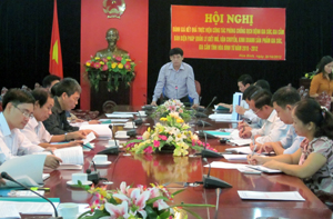 Đồng chí Nguyễn Văn Dũng, Phó Chủ tịch UBND tỉnh, Trưởng BCĐ  phát biểu kết luận hội nghị.