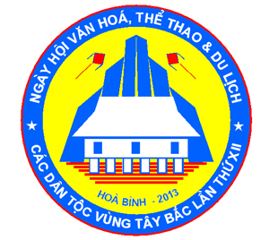 Lô gô biểu trưng chính thức của Ngày hội VH- TT&DL các dân tộc vùng Tây Bắc lần thứ XII tại Hoà Bình năm 2013.