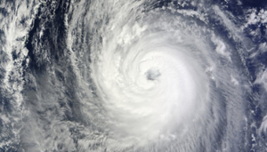 Hình ảnh vệ tinh cơn bão Phanfone (ảnh: rappler.com)