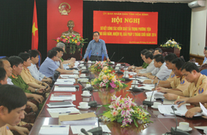 Đồng chí Nguyễn Văn Quang, Phó Bí thư Tỉnh ủy, Chủ tịch UBND tỉnh kết luận hội nghị.