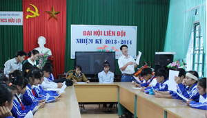 Học sinh trường THCS Hữu Lợi (Yên Thủy) được tuyên truyền, phổ biến các kiến thức  về SKSS vị thành niên.