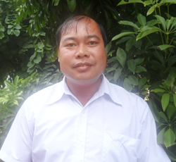 Ông Nguyễn Văn Trinh, trưởng xóm Yên Hòa 1.