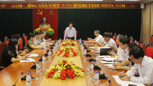 Đồng chí Trần Đăng Ninh, Phó Bí thư Thường trực Tỉnh ủy kết luận hội nghị.