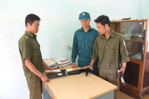 Ban CA và Ban CHQS xã Thu Phong thường xuyên trao đổi, phối hợp đảm bảo công tác ANTT trên địa bàn.
