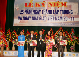 Trường CĐ Nghề Sông Đà kỷ niệm 25 năm ngày thành lập trường Trường CĐ Nghề Sông Đà kỷ niệm 25 năm ngày thành lập trường