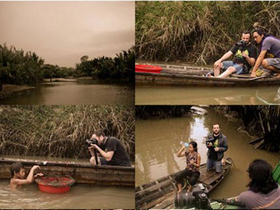 Những hình ảnh hậu trường làm phim The River của nhóm Yeti.