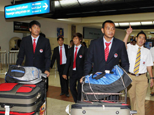 Tối 31.10, đội U23 VN đã đến Indonesia.
