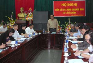 Đồng chí Đinh Duy Sơn, Phó Chủ tịch HĐND tỉnh kết luận buổi giám sát tại Sở Tài chính