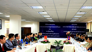 Toàn cảnh cuộc hội đàm giữa cơ quan dân vận 2 nước Việt - Lào (Ảnh: VOVnews)
