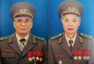 Ông Lê Văn Thành và bà Nguyễn Thị Bích Thu (Bố mẹ chị Lưu Bích Thủy). 
