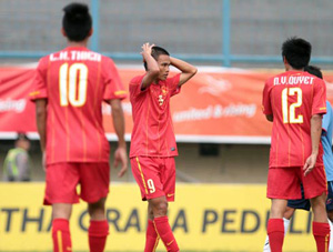 U23 Việt Nam gây thất vọng sau trận gặp Lào.