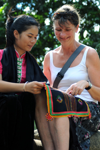 Một nét khăn Piêu của người Thái đen Điện Biên.