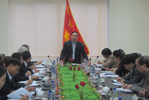 Đồng chí Hoàng Quang Minh, Ủy viên Thường trực HĐND tỉnh kết luận buổi giám sát.