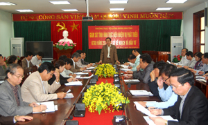 Đồng chí Nguyễn Văn Quang, Phó Bí thư Thường trực Tỉnh ủy, Chủ tịch HĐND tỉnh phát biểu kết luận buổi giám sát.