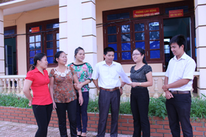 Ban VSTBPN huyện Tân Lạc trao đổi, xây dựng kế hoạch chương trình thực hiện bình đẳng giới của phụ nữ trong lĩnh vực GD - ĐT.