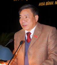 Đồng chí Hoàng Việt Cường, Bí thư Tỉnh uỷ, Chủ tịch HĐND tỉnh.
