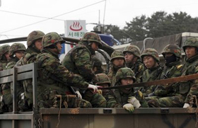 Lính thuỷ đánh bộ Hàn Quốc.