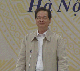 Thủ tướng Nguyễn Tấn Dũng phát biểu tại Hội nghị (Ảnh: M.P)