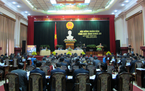 Toàn cảnh phiên khai mạc kỳ họp thứ 2, HĐND tỉnh khóa XV.