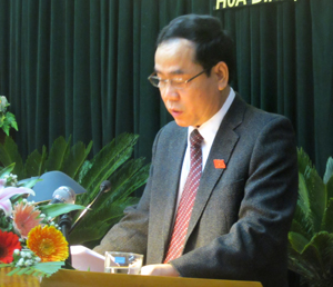 Đồng chí Nguyễn Văn Quang, Phó Bí thư TT Tỉnh uỷ, Chủ tịch HĐND tỉnh.
