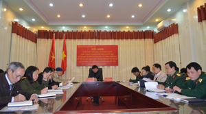 Tham gia hội nghị trực tuyến tại điểm cầu Hòa Bình có đồng chí Nguyễn Văn Dũng, Phó Chủ tịch UBND tỉnh và lãnh đạo các sở, ngành.