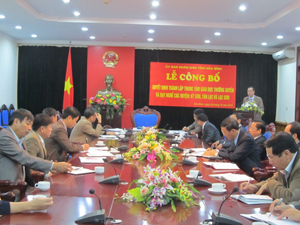 Đồng chí Nguyễn Văn Quang, Phó Bí thư Tỉnh ủy, Chủ tịch UBND tỉnh kết luận hội nghị