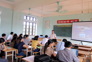 Phòng GD&ĐT huyện Cao Phong mở lớp tập huấn nâng cao trình độ chuyên môn, nghiệp vụ cho cán bộ, giáo viên toàn ngành.