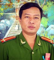 Trung tá Nguyễn Mạnh Sơn.