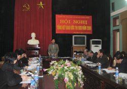 Đ/C Nguyễn Hữu Duyệt phát biểu chỉ đạo hội nghị
