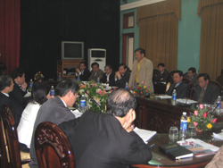 Đ/C Hoàng Việt Cường - Bí thư Tỉnh ủy, Trưởng Ban văn kiện Đại hội điều hành hội thảo