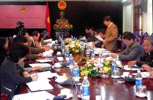 Đoàn công tác của Uỷ ban các vấn đề xã hội của Quốc hội làm việc với UBND tỉnh.