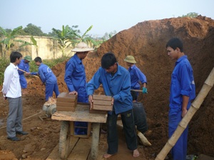 Học viên tham gia lao dộng sản xuất tại Trung tâm