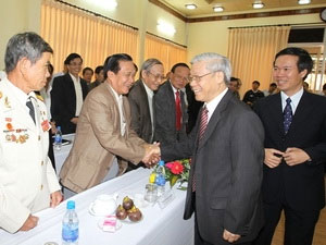 Tổng Bí thư Nguyễn Phú Trọng thăm, chúc Tết Đảng bộ, 
chính quyền và nhân dân tỉnh Quảng Ngãi.