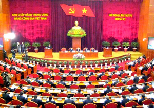 Kiểm điểm tự phê bình và phê bình theo Nghị quyết Trung ương 4 (khóa XI) trở thành đợt sinh hoạt chính trị sâu rộng, nghiêm túc trong toàn Đảng (Ảnh: HH)
