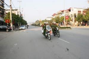 Để bình yên nhân dân đón Tết, đội cảnh sát 113 thường xuyên tuần tra kiểm soát trấn áp tội phạm.