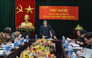 Đồng chí Nguyễn Văn Toàn, UVBTV, Trưởng Ban Tuyên giáo Tỉnh ủy, Trưởng Ban VH-XH&DT chủ trì hội nghị.